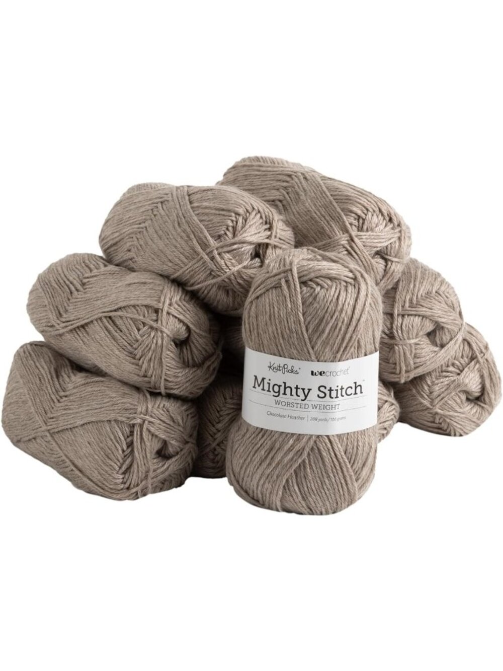 Soft Brown Wool Blend Yarn Pack for Crocheting & Knitting - Perfect for Crafts